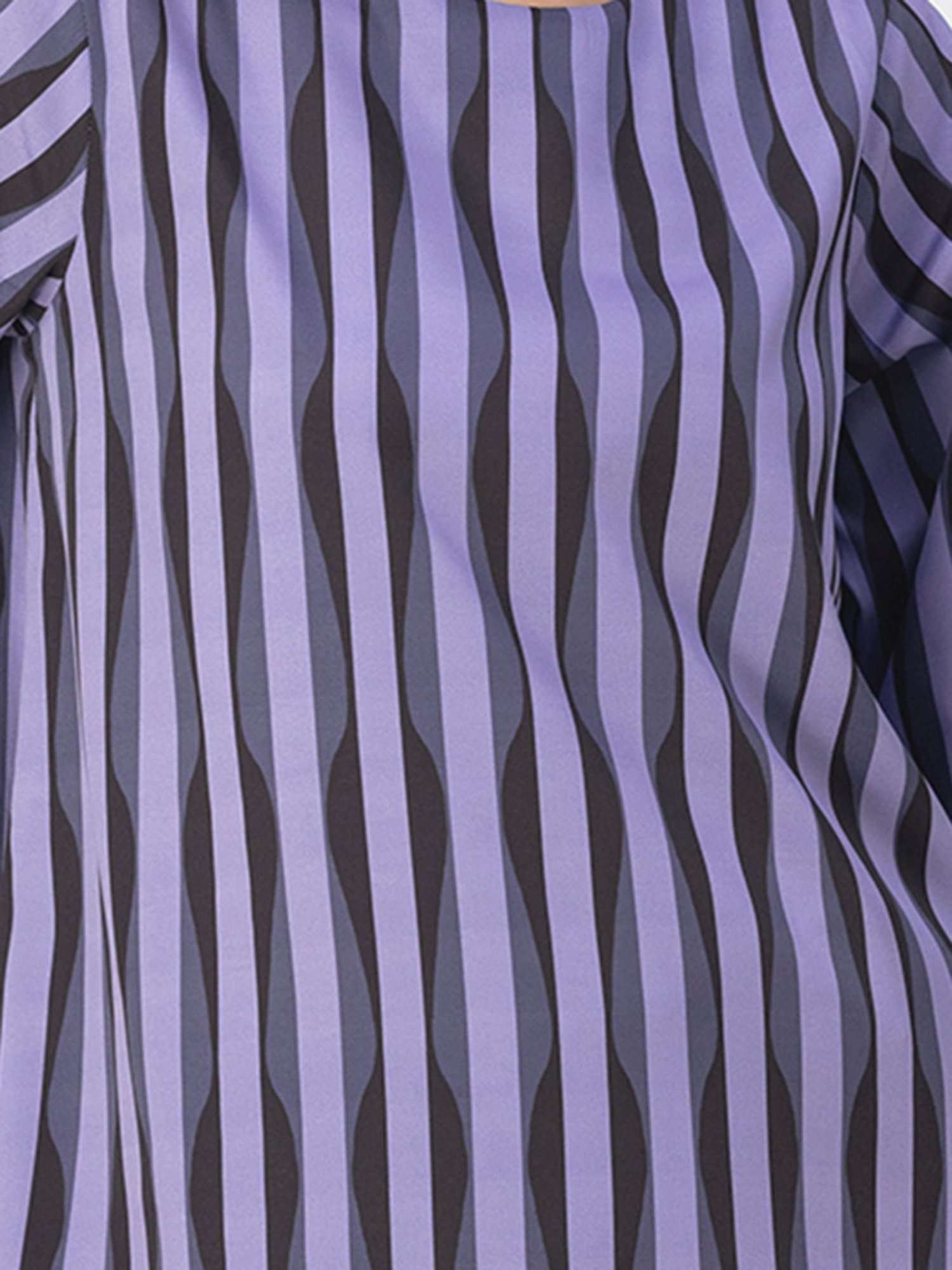 Moomaya Lavender Striped Top