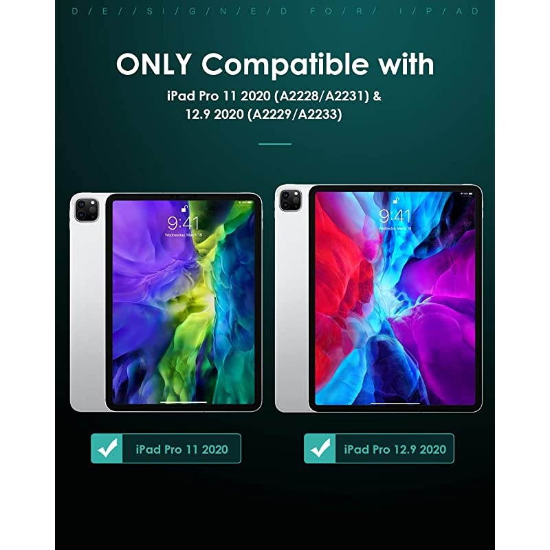 Camera Lens Cover Fit New iPad Pro 12.9 2021/2020, iPad Pro 11 2021/2020, [3-Pack] Slim Metal Rear Camera Lens Protector, Matte Hollow Aluminium Alloy Film Cover, Black + Silver + Green