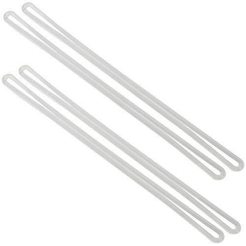 200 Pack 6.4" Luggage Tag Straps Loops, Ishua Clear Plastic Luggage Tag Loops ID Straps Laminating Pouch Tag Loop Cruise Ship Luggage Tag Holders Travel Accessories for Suitcase Or Backpack Lanyard