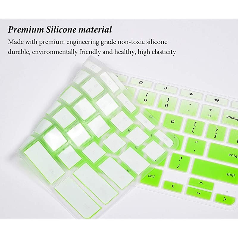 Skin Cover for Acer Premium R 11 CB5-132T 11.6" Acer Chromebook Spin 11 311 511/ Chromebook 11 CB3-131 CB3-132 / 13.3" Chromebook R 13 CB5-312T/ Chromebook 14 CB3-431 CP5-471, Gradual Green