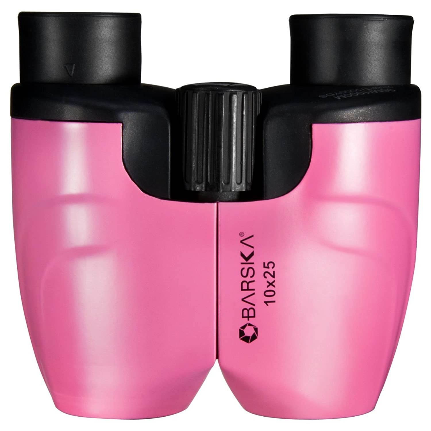 BARSKA 10x25 Pink Porro Binoculars