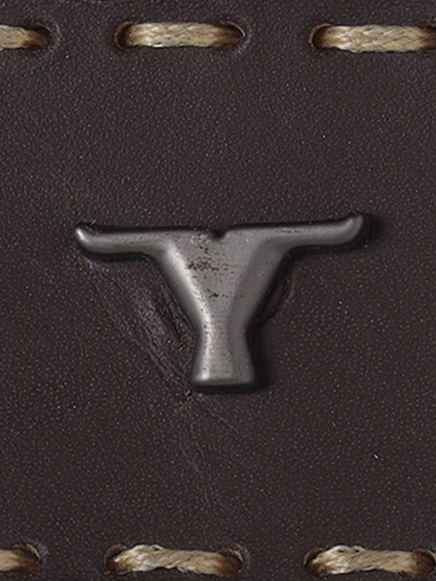 BULCHEE Brown Leather Casual Belt for Men