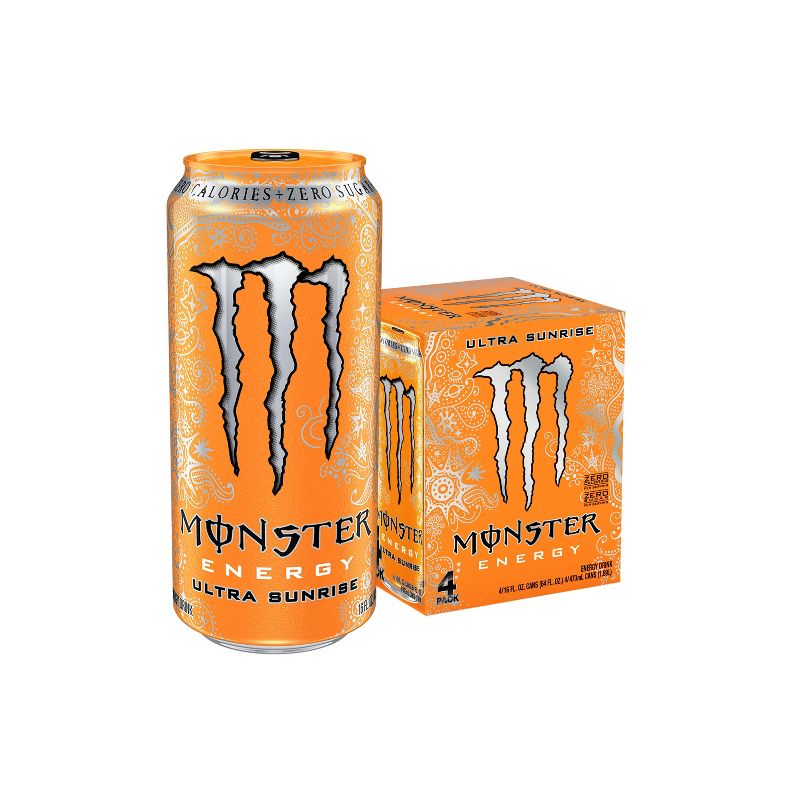 Monster Energy, Ultra Sunrise - 4pk/16 fl oz Cans