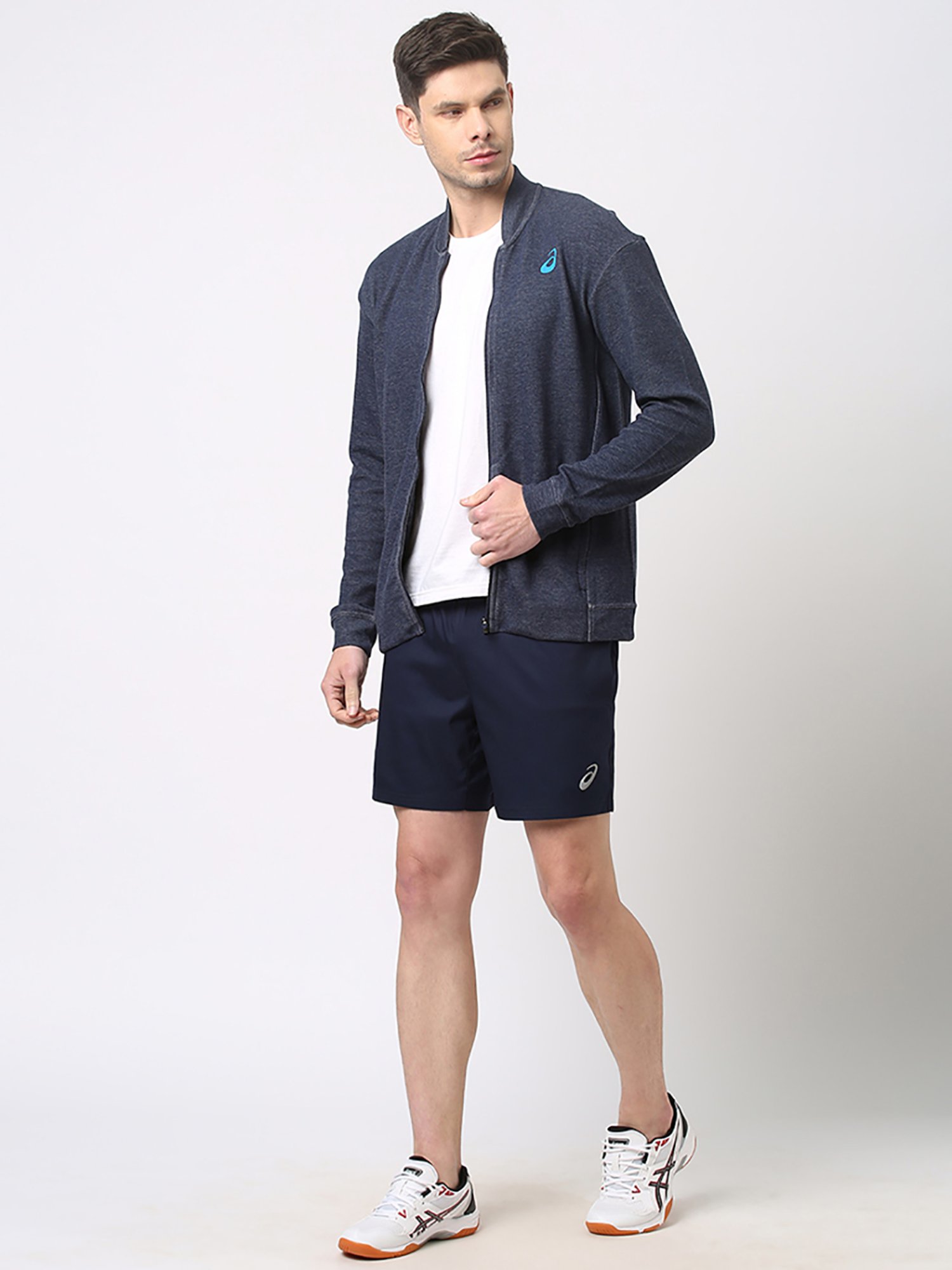 Slowave Teal Regular Fit Sports Hooded Jacket