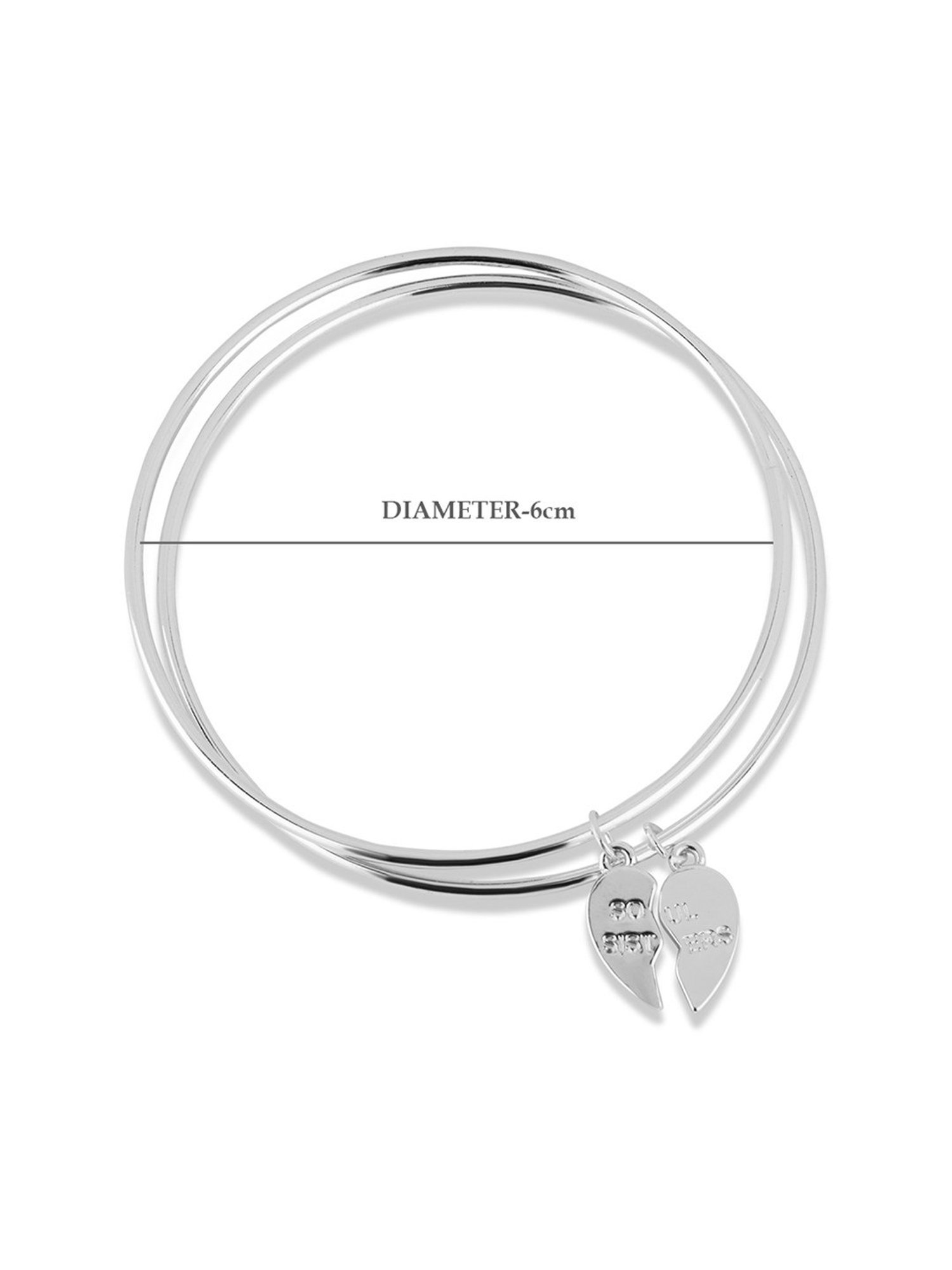 ToniQ Classic Gold-Plated Gardenia Leaf Bangles - Set of 2