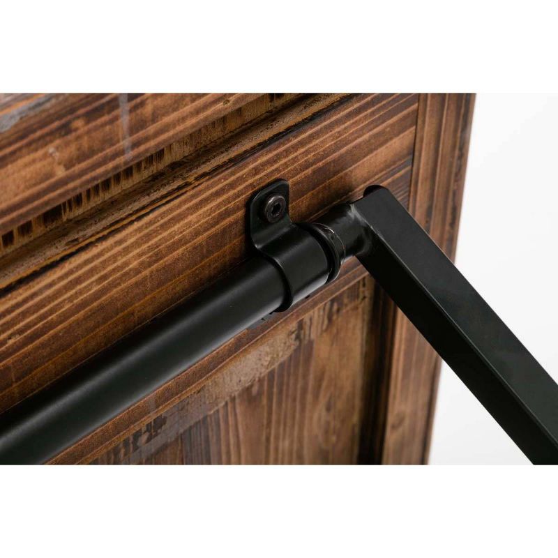 Leonardo End Table Weathered Fir & Black - Boraam