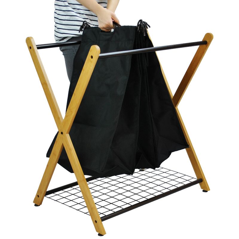 Rolling Triple Laundry Sorter White - Threshold™