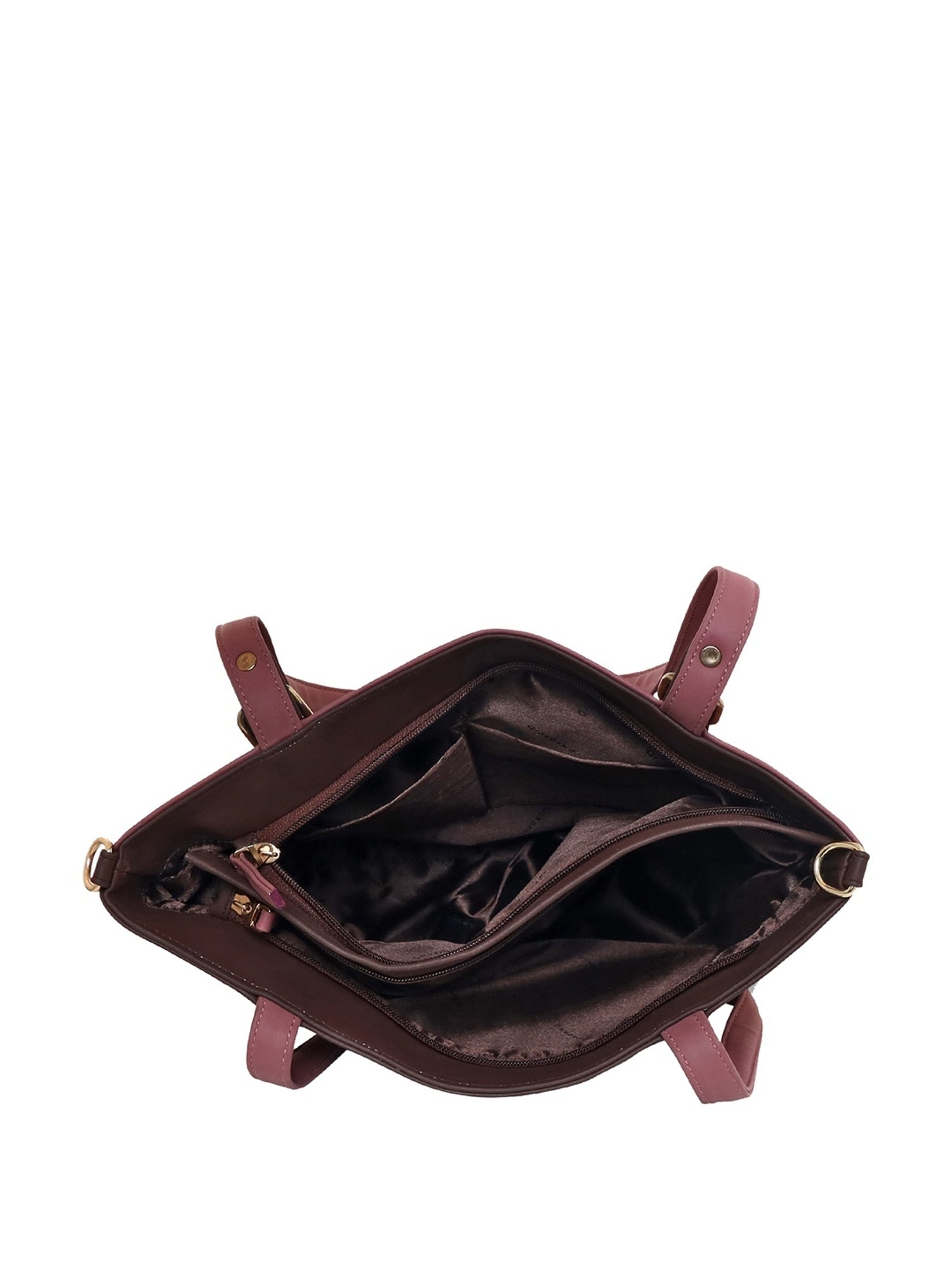 Giordano Brown Solid Medium Shoulder Handbag