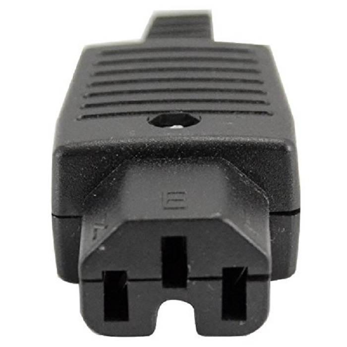 (5 Pack) IEC320 C15 Female Outlet Socket Power Adapter Connector AC 250V 10A,IEC C15 Female Rewirable Connector DIY C15 Power Plug Black Plastic