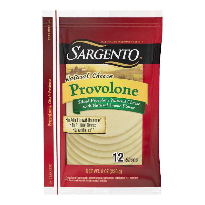 Sargento Natural Provolone Sliced Cheese - 8oz/12 slices