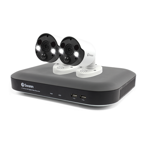 2 Camera 4 Channel 4K Ultra HD DVR Security System