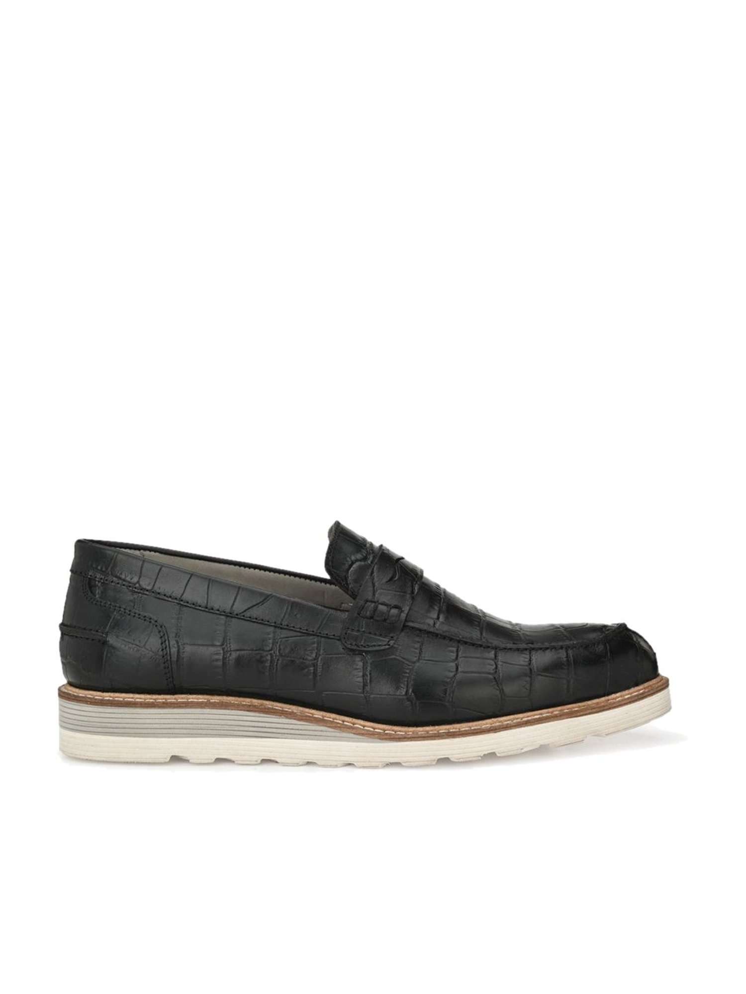 Delize Black Casual Loafers