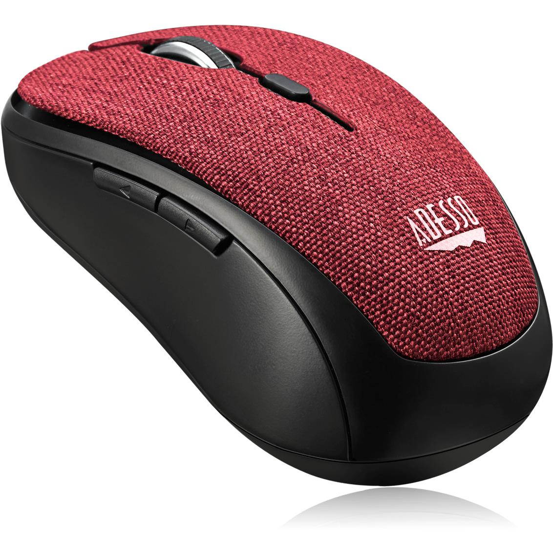 Adesso iMouse S80R Mini Wireless 5-Button Fabic Mouse Red