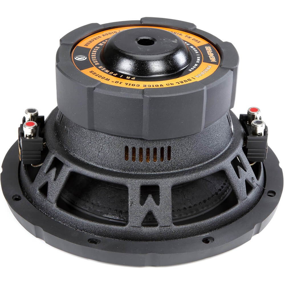 15prx1044  memphis audio 10" 250w rms dual 4ohm voice coil power reference series subwoofer