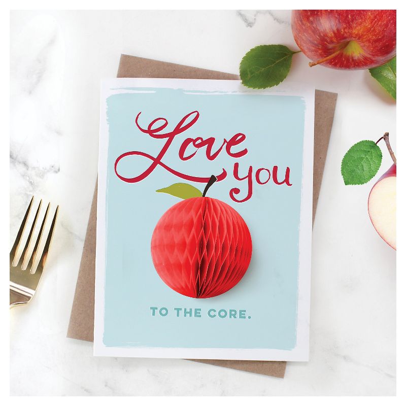 3ct "Love You" Pop-up Greeting Cards