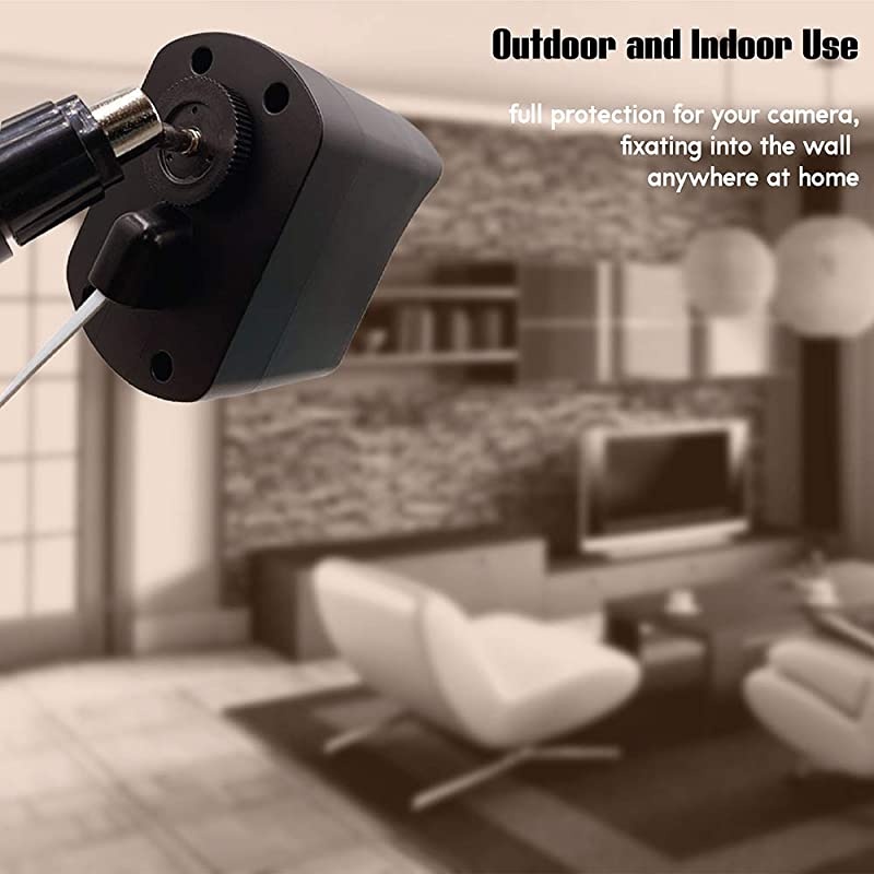 Mounting Kit for Wyze Cam (1 pcs Black) - Outdoor Case for Wyze Camera & v2 1080p Full HD w/Screw Mounts - Wyze Waterproof Cover with Wall Mount Bracket - Solid Housing for Wyze Cams by