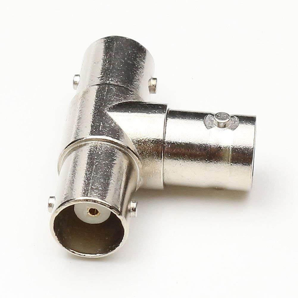 ANHAN T-Shape 3 Way BNC Splitter Adapter Tee Triple Jack Connector RF Coax Coaxial Adapter BNC Female to 2 Female Splitter Connector