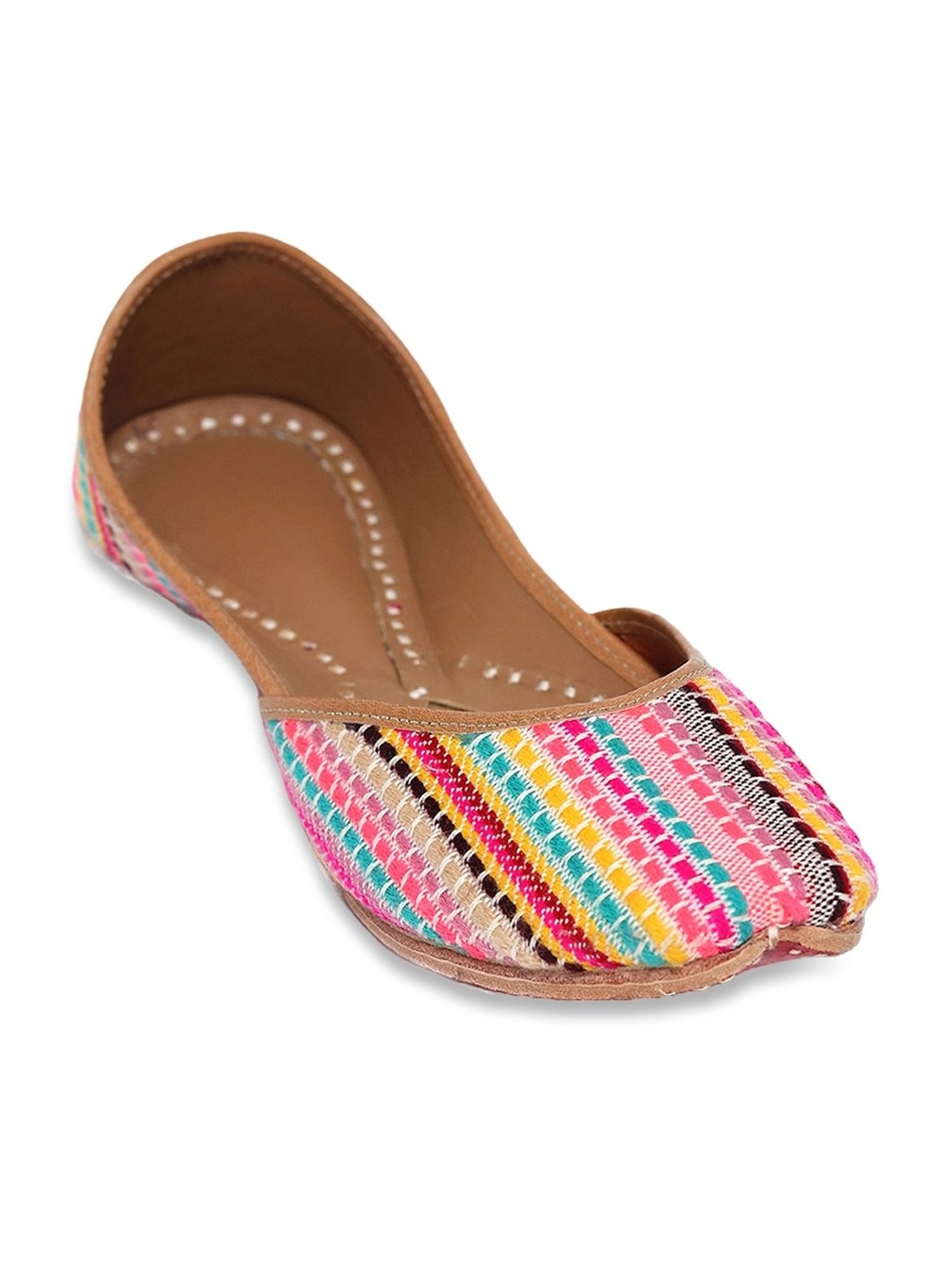 NR by Nidhi Rathi Women's Mulitcolored Casual Juttis