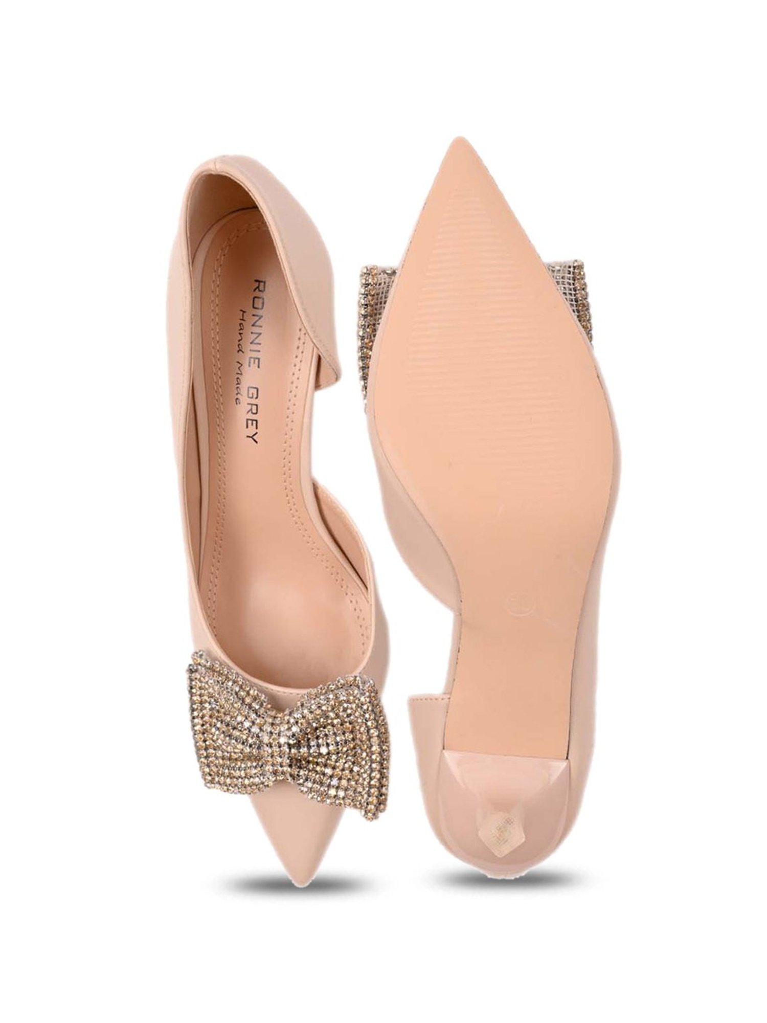 Ronnie Grey Women's Beige D'orsay Stilettos