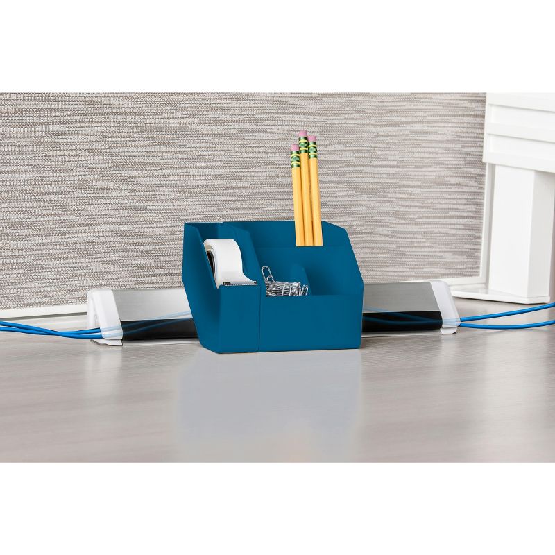 Bostitch Konnect 3-Piece Desktop Organizer & KT-KIT1-BLUE