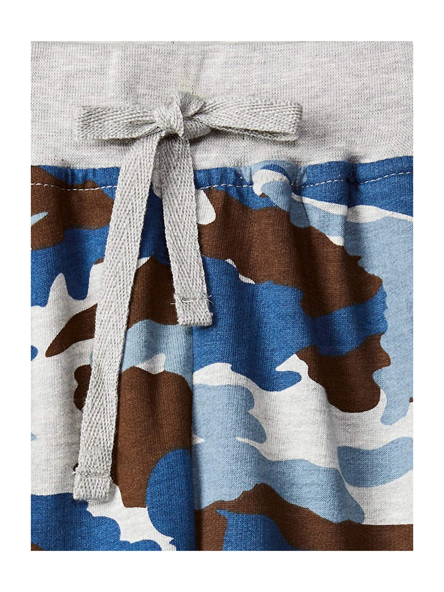 612 League Kids Blue & Grey Cotton Camouflage Pattern Joggers
