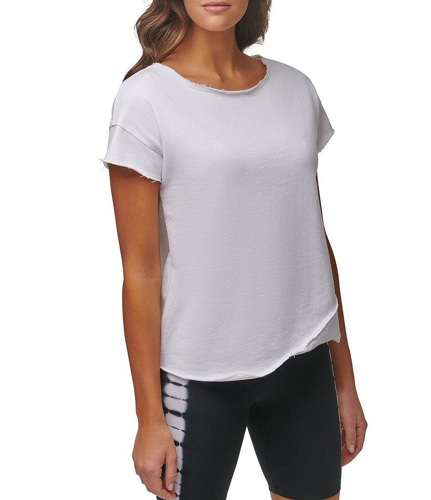 Marc New York Off Duty Boat Neck French Terry Tee