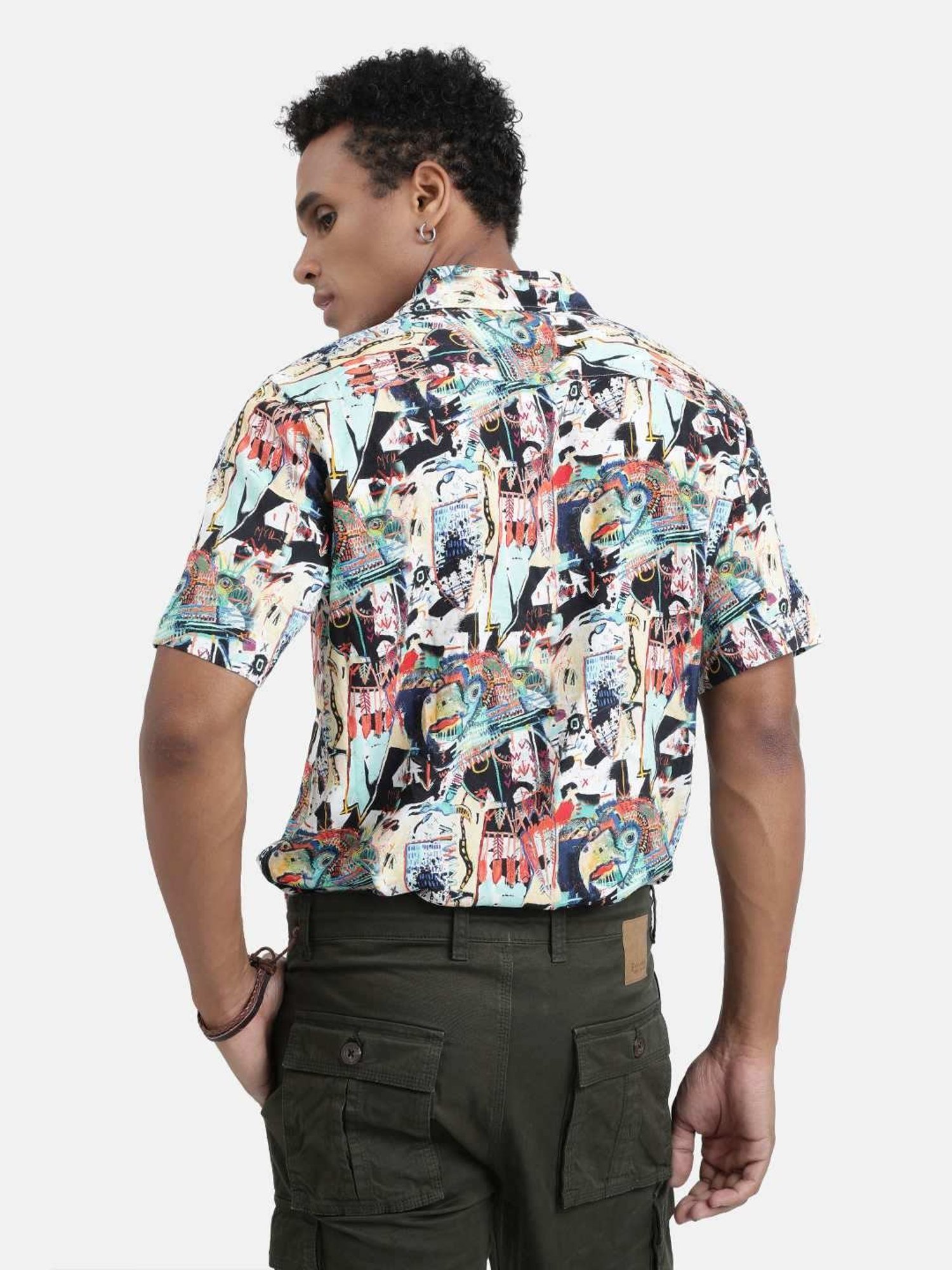 Bene Kleed Multicolored Regular Fit Printed Shirt