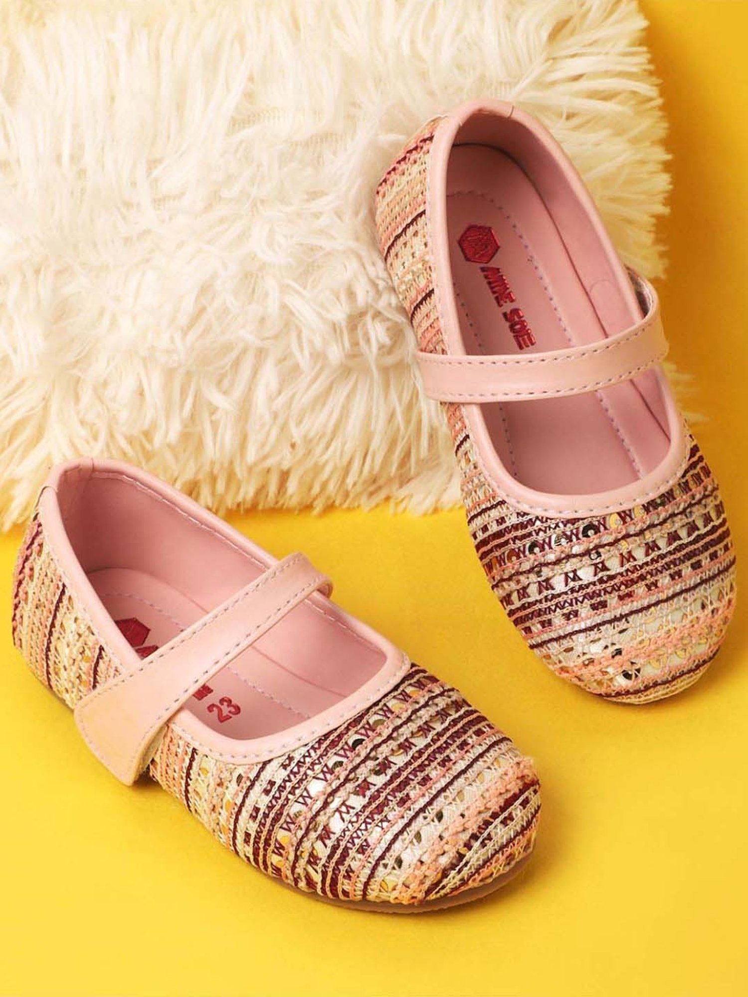 Minesole Kids Pink Mary Jane Shoes