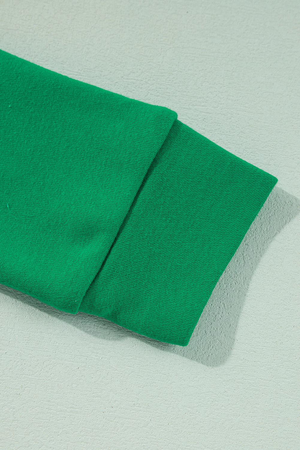 Green Sequin Christmas Candy Cane Graphic Pullover Sweatshirt