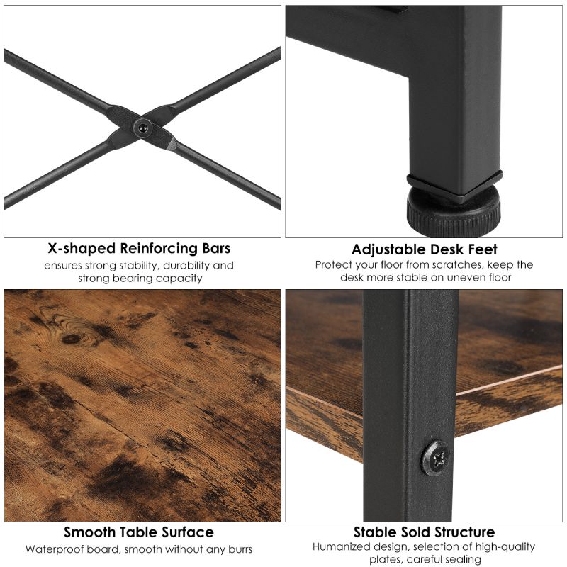 RESPAWN 3000 Gaming Computer Desk - Ergonomic Height Adjustable Gaming Desk, in Blue (RSP-3000-BLU)