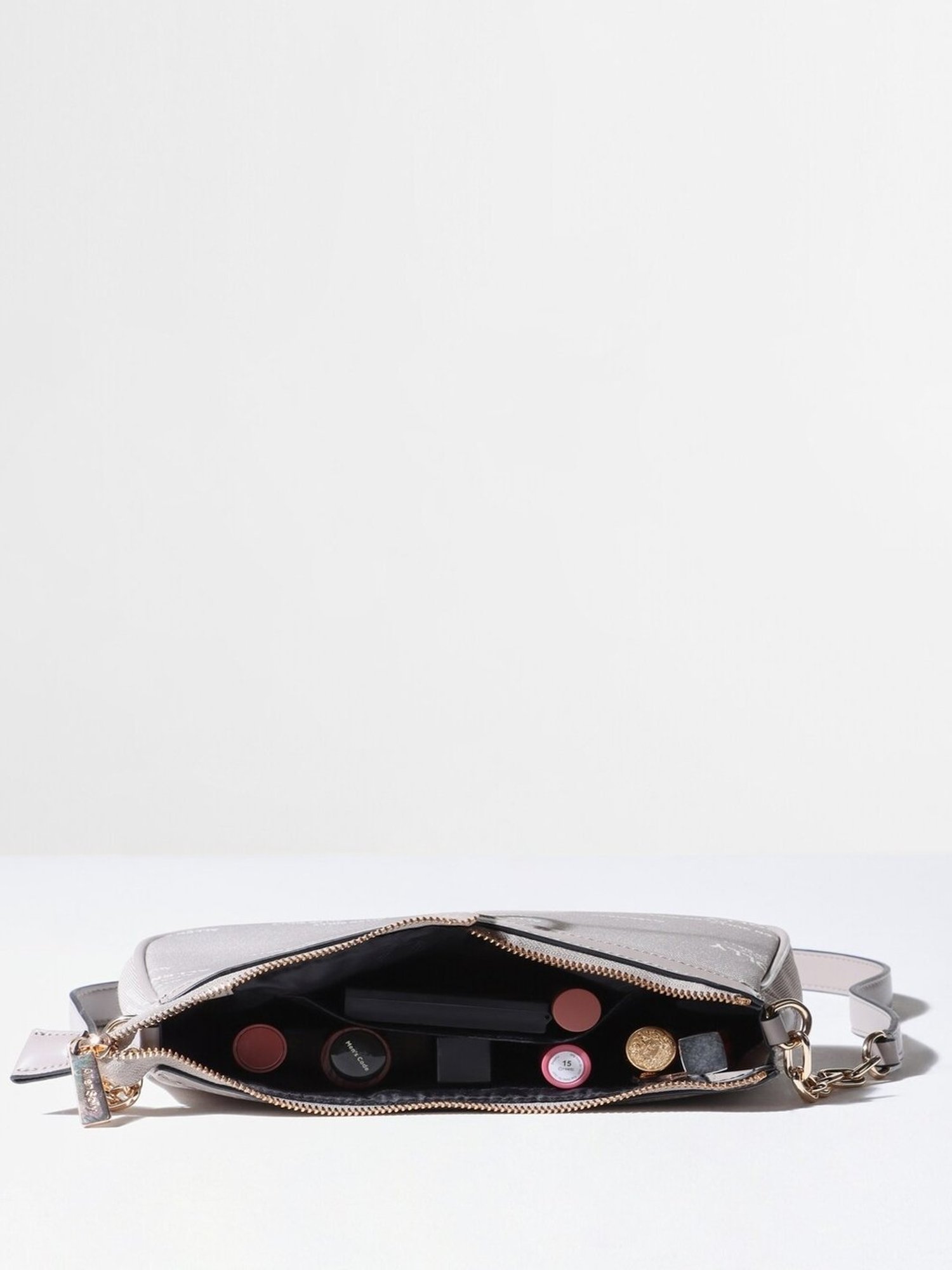 Allen Solly Grey Printed Medium Sling Handbag