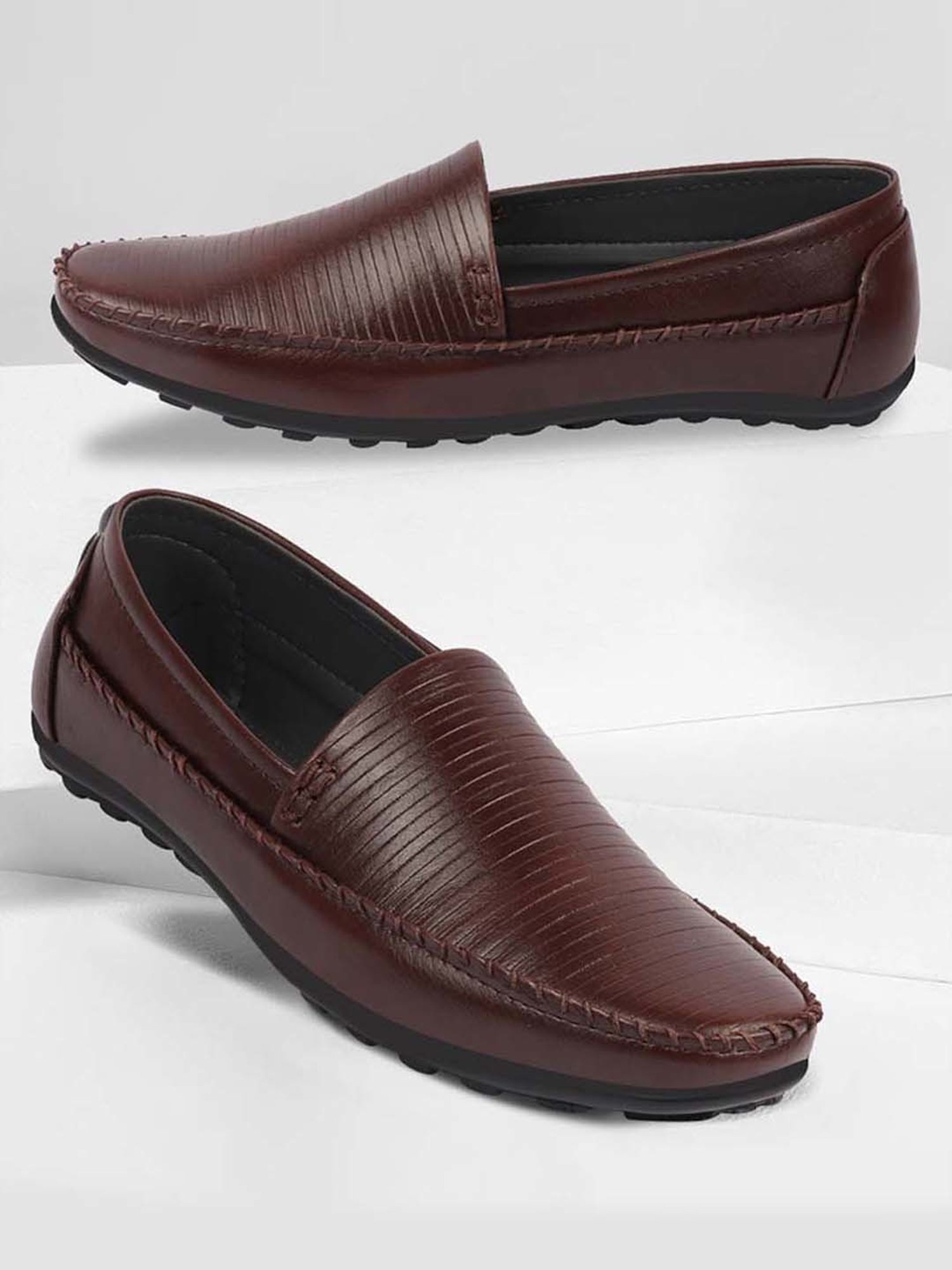 Fausto Men's Brown Casual Loafers