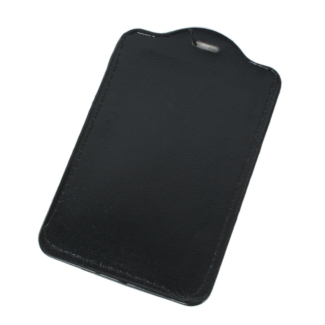 Black Business Vertical ID Badge Card Holders 6 Pcs