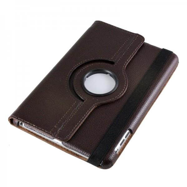 Smart Rotary Leather Case for iPad 2, iPad 3 and iPad 4th Generation - Brown