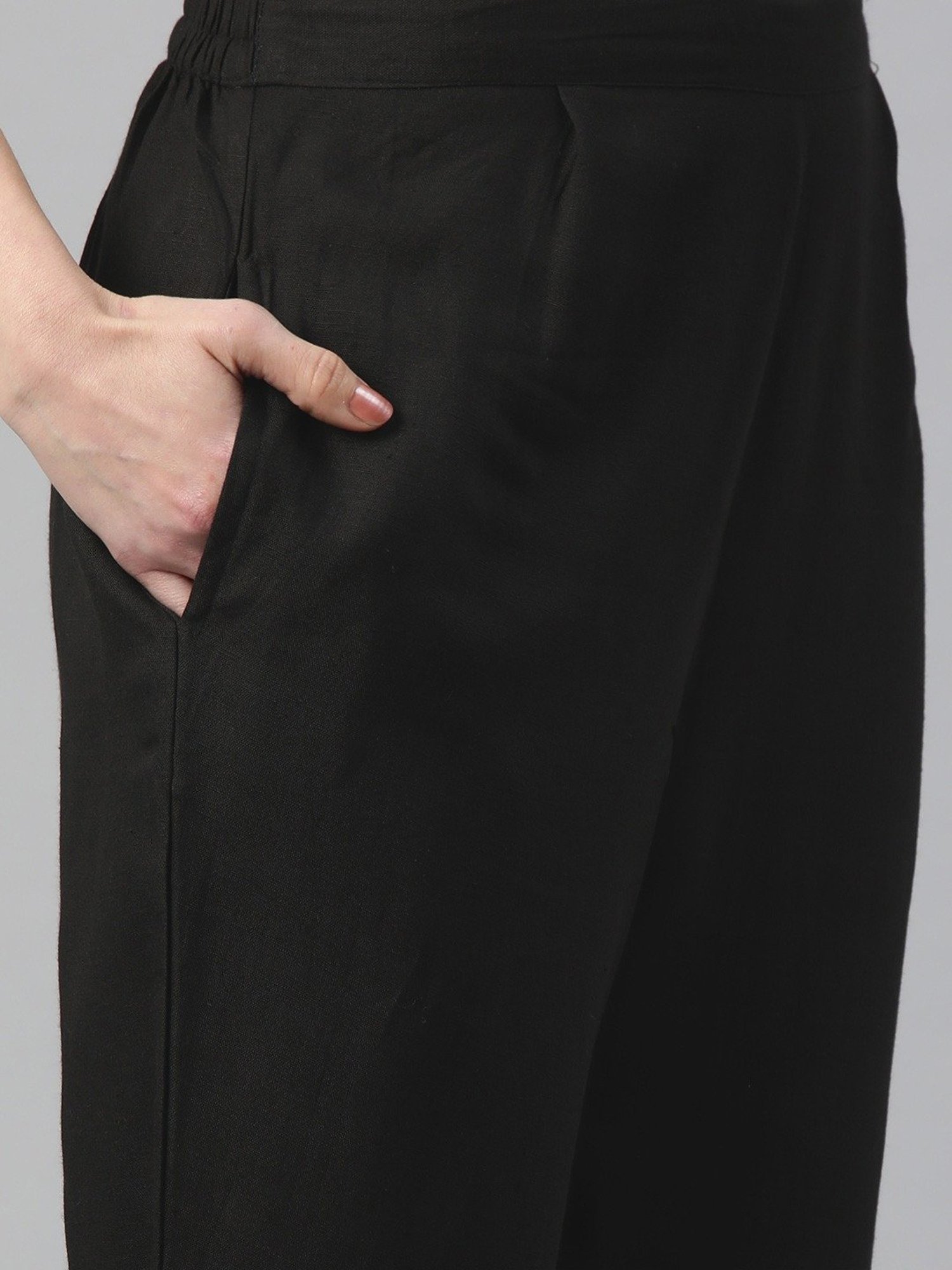 READIPRINT FASHIONS Black Regular Fit Shirt Pant Set