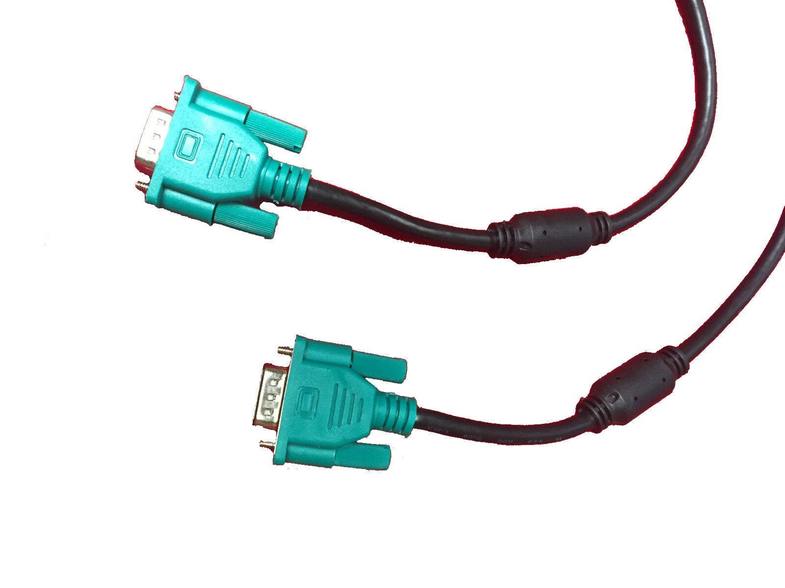 GREEN 15 Pin SVGA VGA Male to MALE M-M PC Monitor TV Cable Support Full HD 1080p