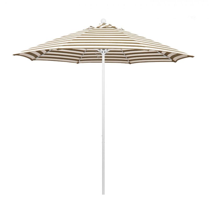 California Umbrella Venture Series 9 Ft Octagonal Aluminum Patio Umbrella W/ Push Lift & Fiberglass Ribs