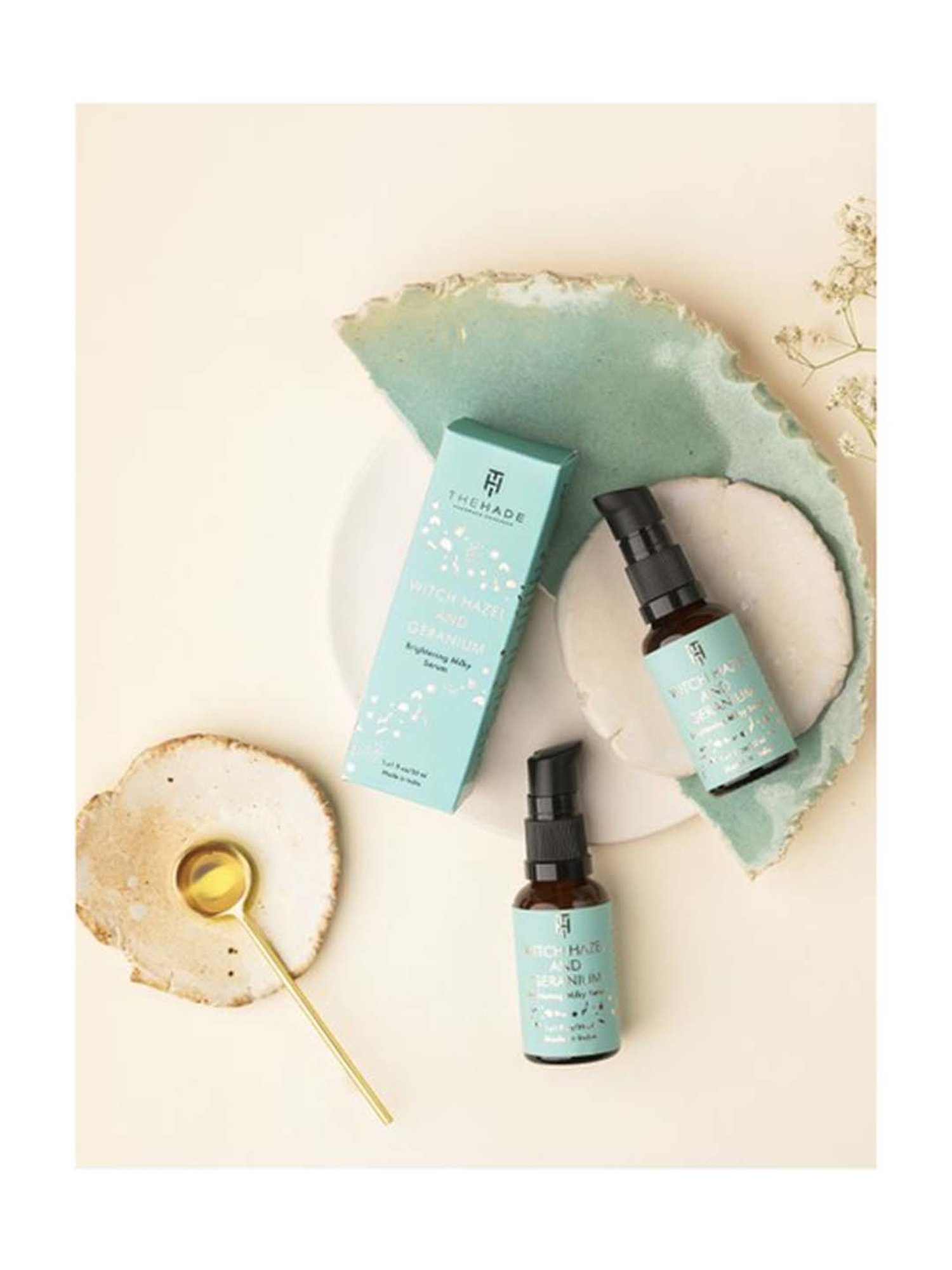 The Hade Naturals Witch Hazel & Geranium Brightening Milky Serum - 30 ml - 30 ml