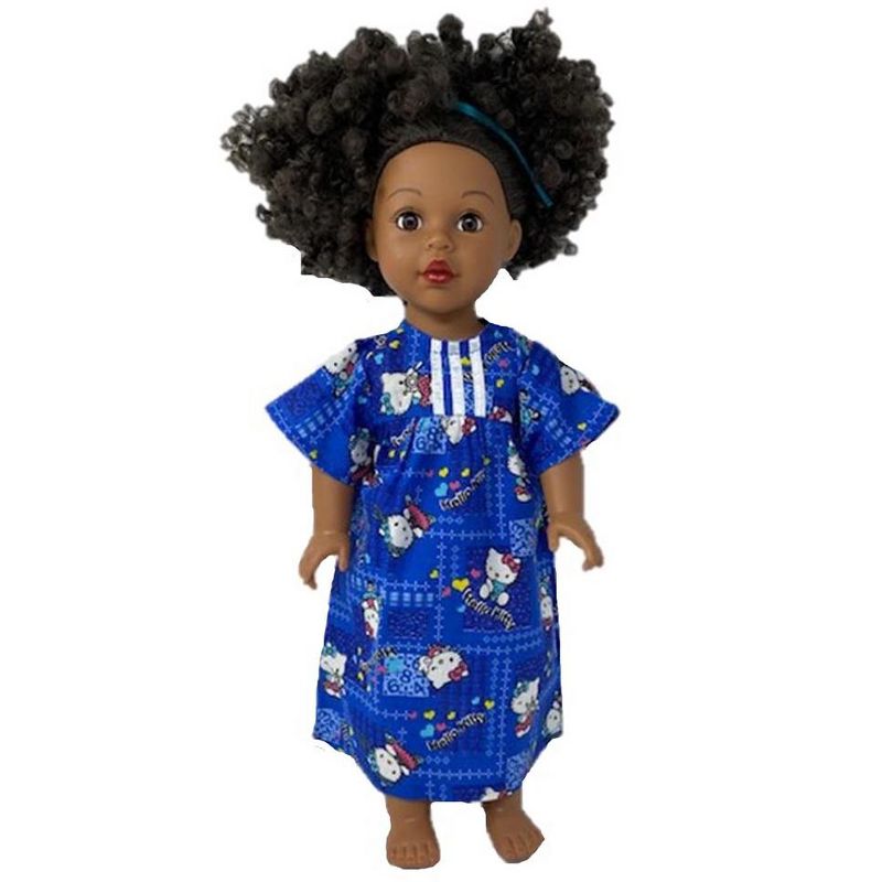 The Queen's Treasures Little House on the Prairie Green Calico Dress, Bonnet & Apron for 18" American Girl Dolls