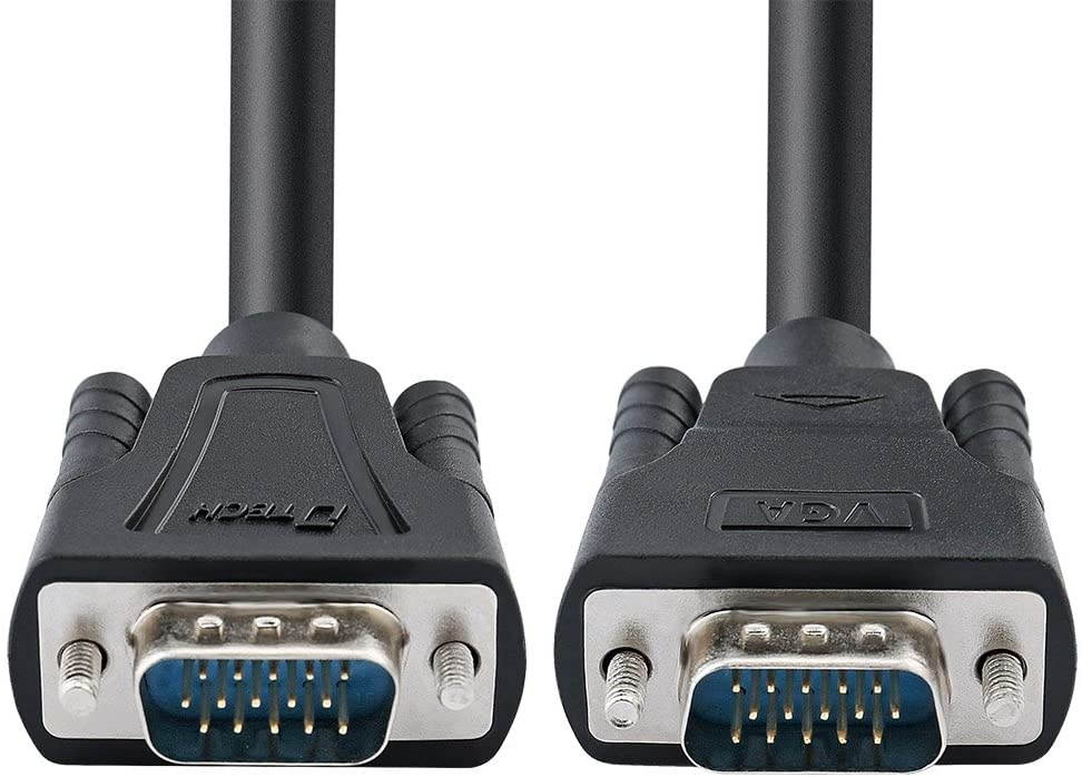 DTECH Long 25 Feet VGA Computer Monitor Cable Cord 1080p High Resolution for Computer Monitor Projector (8 Meter Black)