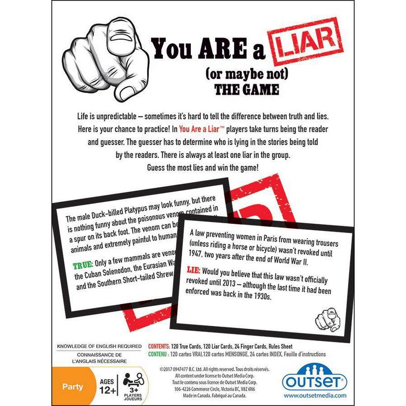 You Are A Liar Card Game