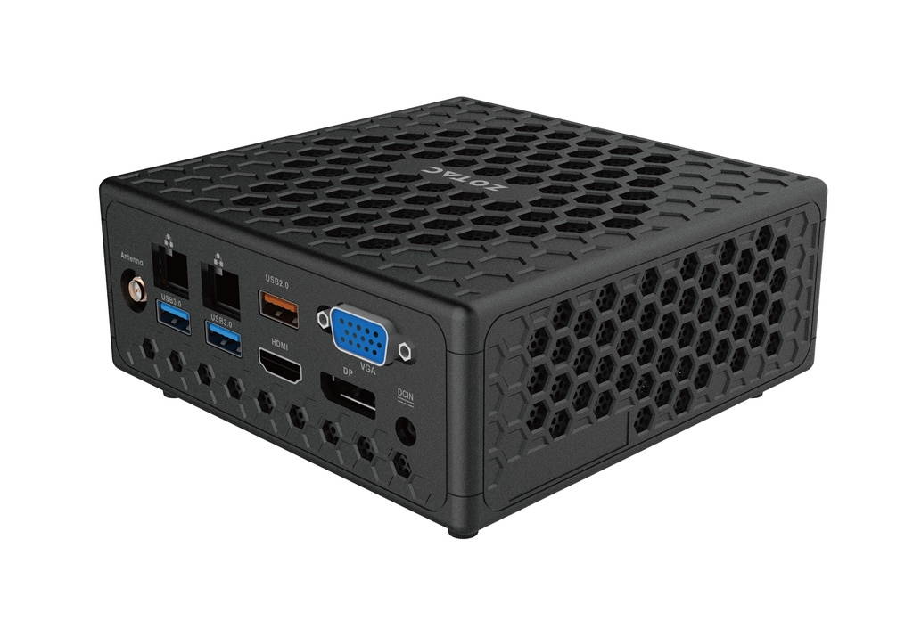 ZOTAC ZBOX CI329 nano Home and Business Desktop Mini (Intel Celeron N4100 4-Core, 4GB RAM, 120GB SATA SSD, Intel UHD 600, Wifi, Bluetooth, 3xUSB 3.0, 1xHDMI, 1 Display Port (DP), SD Card, Win 10 Pro)