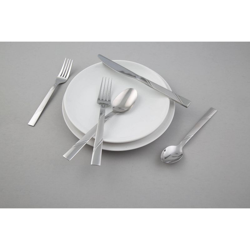 20pc Stainless Steel Maren Frost Silverware Set - Cambridge Silversmiths