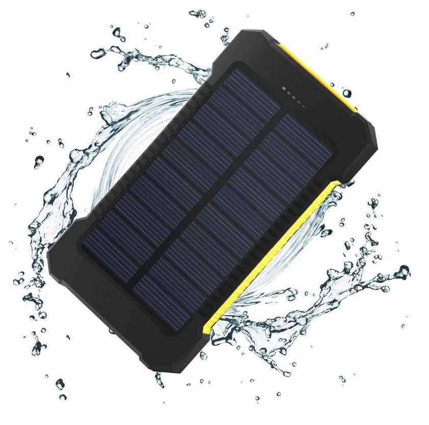 POWERNEWS 9000000mAh  USB Portable Battery Charger Solar Power Bank Black Yellow