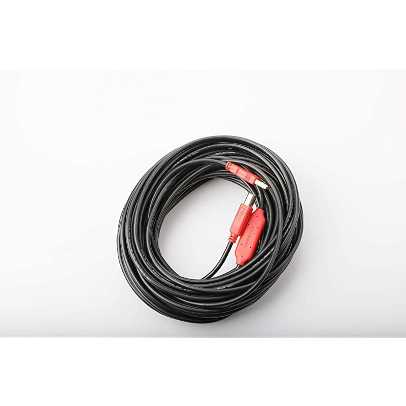 Long Printer Cable 40ft Printer Cable  Builtin 1pcs Signal Booster Chip USB Active Repeater USB 20 A to B Male Printer Scanner Cable for HP Canon Dell Lexmark Samsung amp More Red