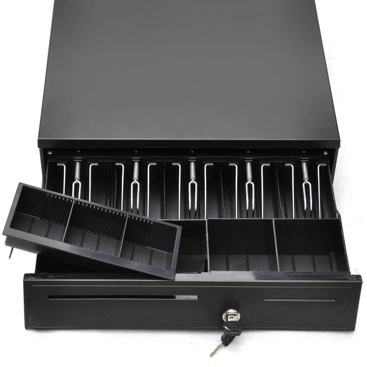 Cash Register Drawer Box 5 Bill 5 Coins Tray Compatible Works POS Printers RJ11