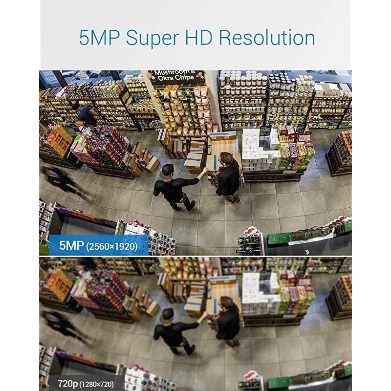 8CH 8 Camera Security System H.265+ DVR Recorder with 2TB HDD and 8X 5MP(2560TVL) IP67 Weatherproof Outdoor CCTV Bullet Cameras, 100ft Night Vision, Easy Remote Access and Email Alert-S500