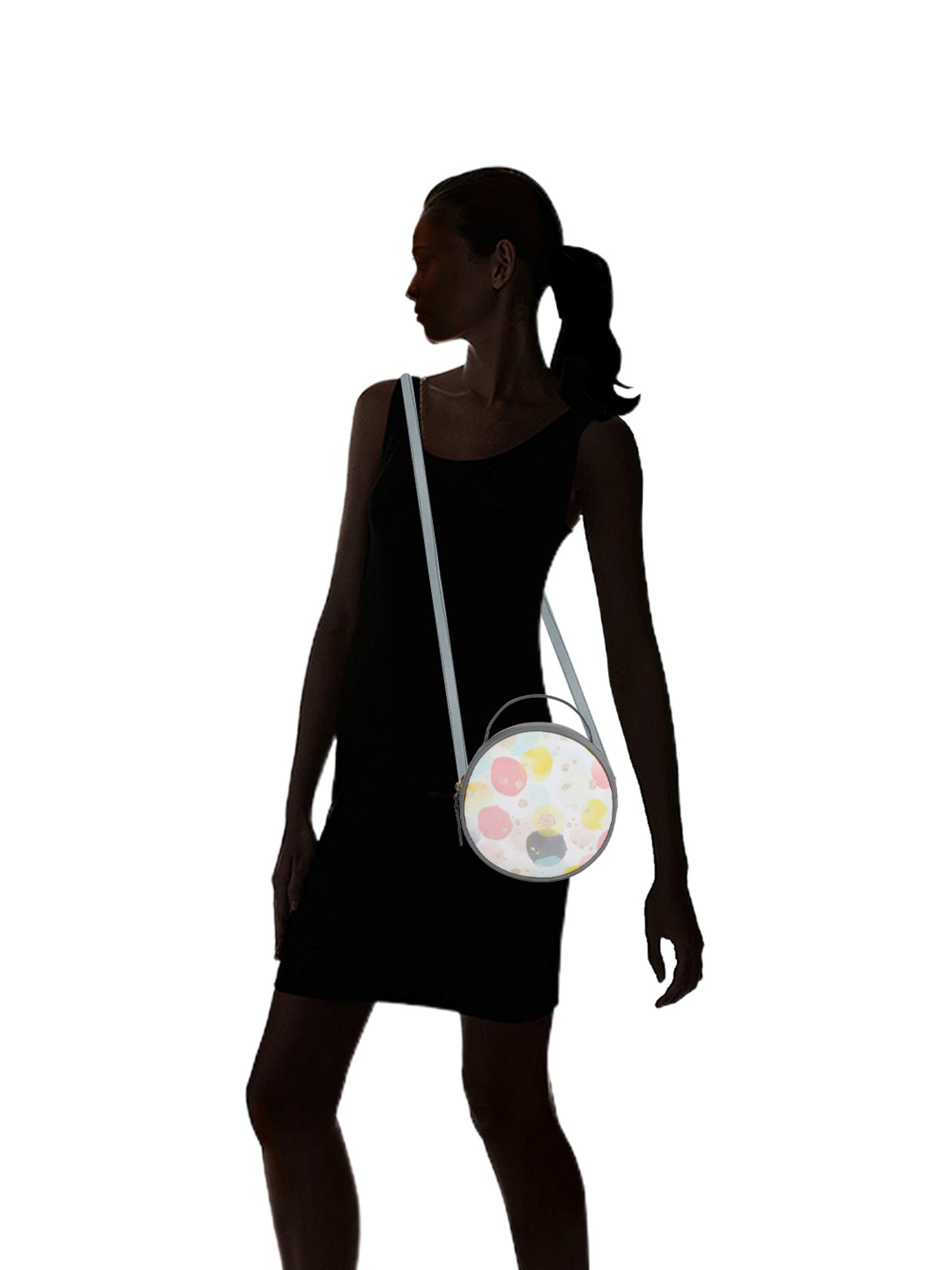 Bagsy Malone Grey Printed Medium Handbag