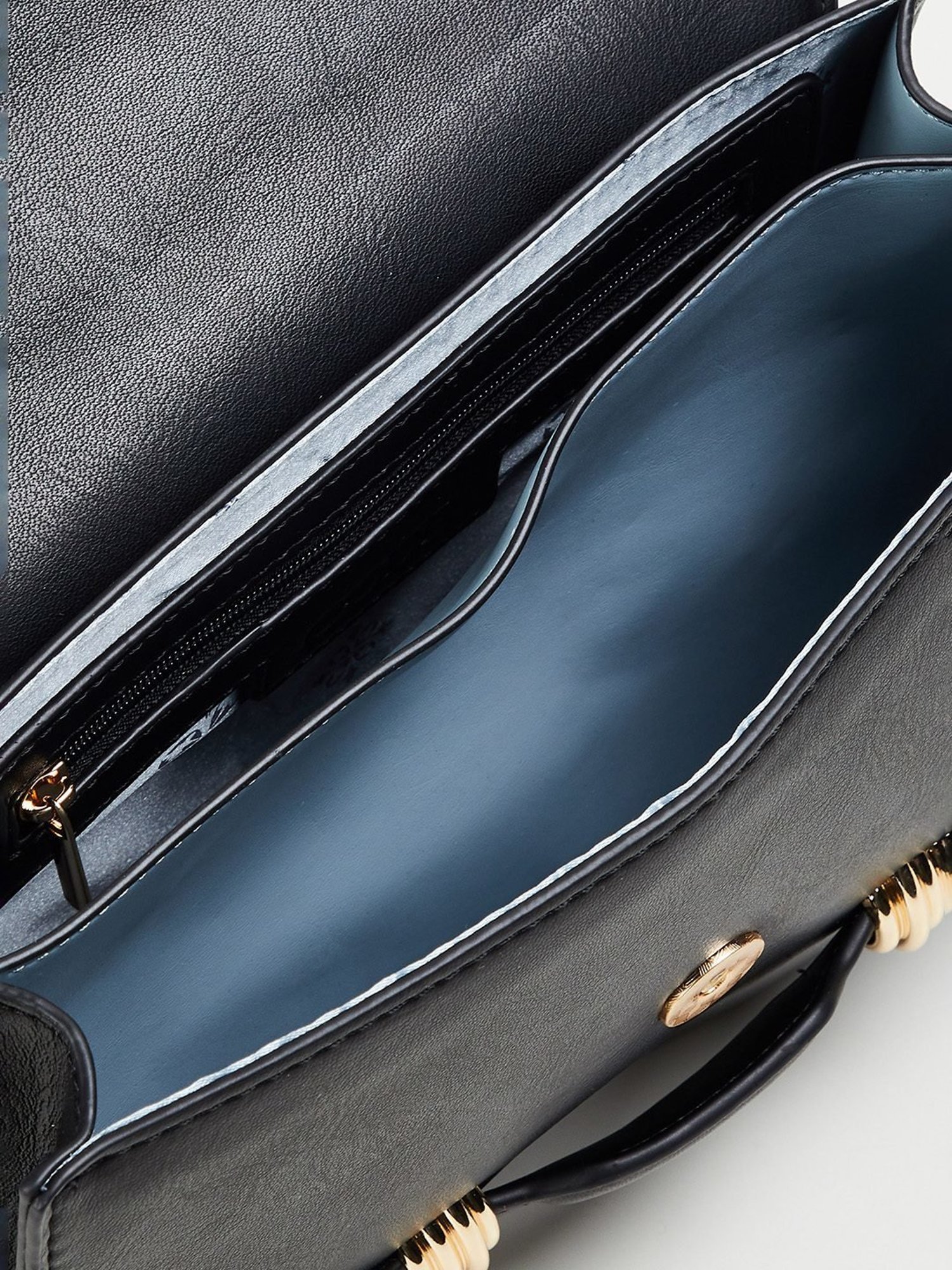 Code by Lifestyle Black Satchel Handbag