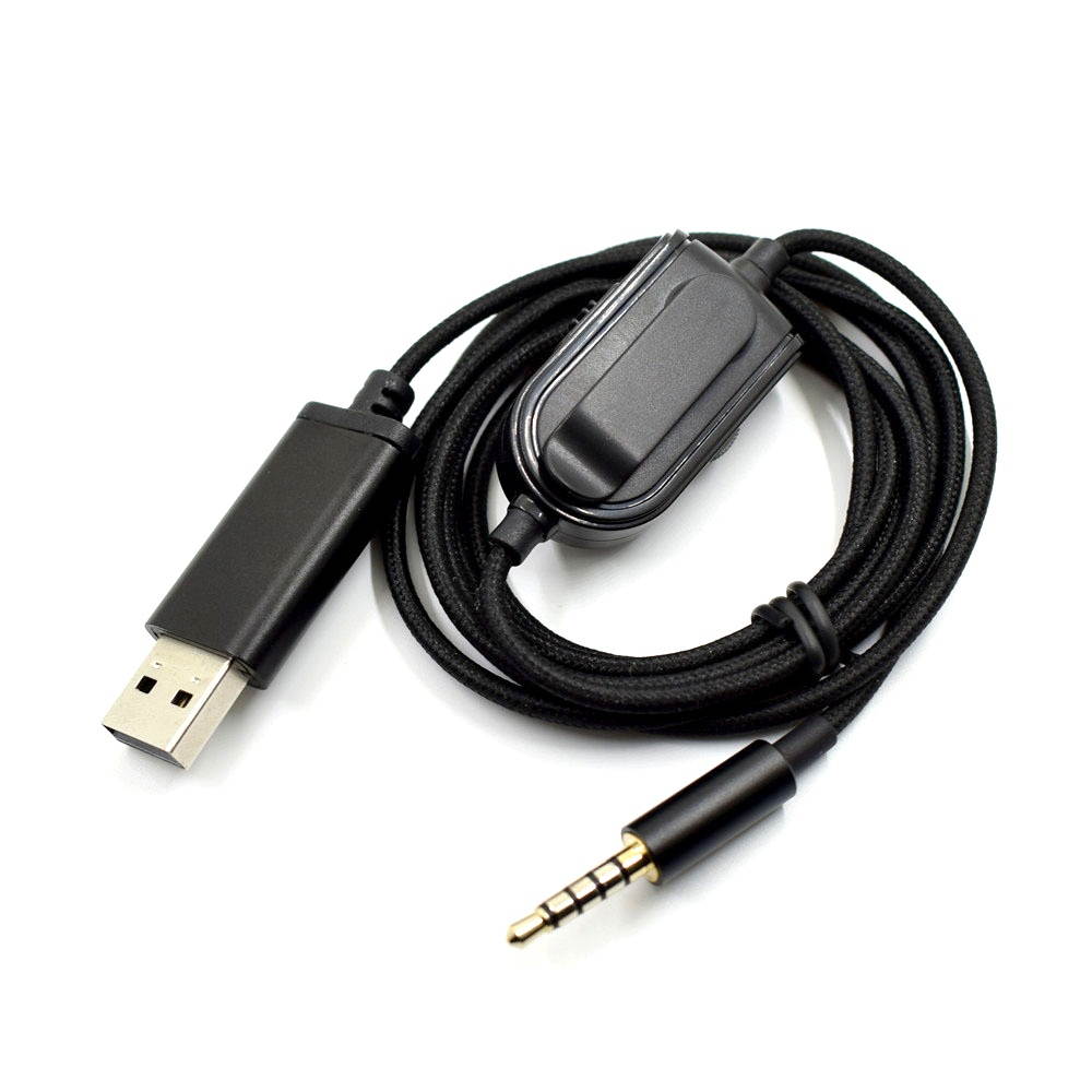 for Logitech Astro A10 A40 Gaming Headset USB Analog 7.1 Sound Card Audio Cable